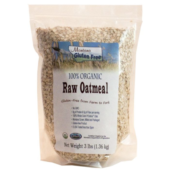 Organic Gluten Free Raw Oatmeal