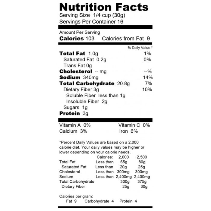 Organic Toasted Oat Bread Mix