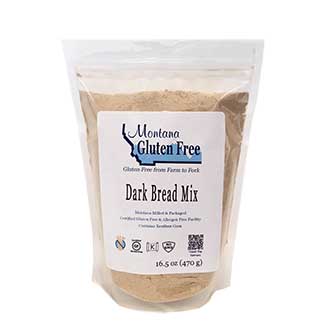 Package of Montana Gluten Free Dark Bread Mix